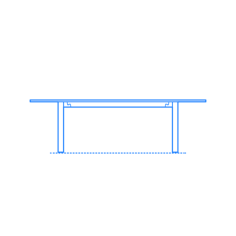 Furniture Conference Table Broad Communal Tables Svg Line Art, Free Vectors File